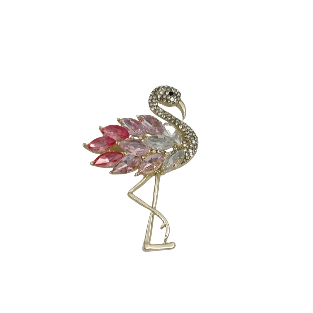 Brosche Flamingo