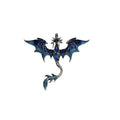 Brosche Drachen Blau