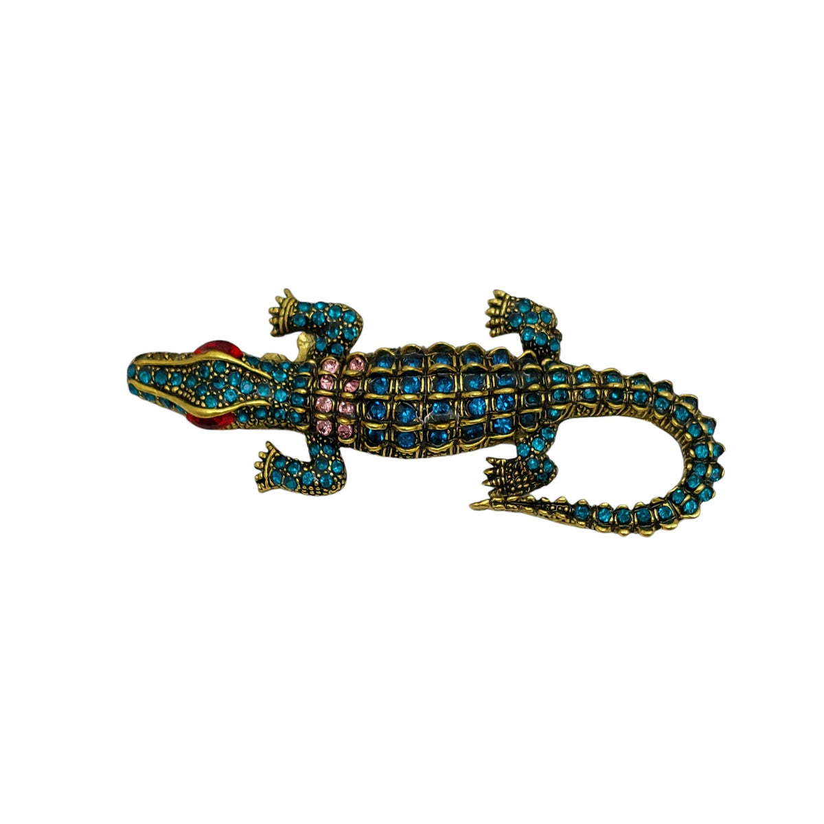 Brosche Krokodil