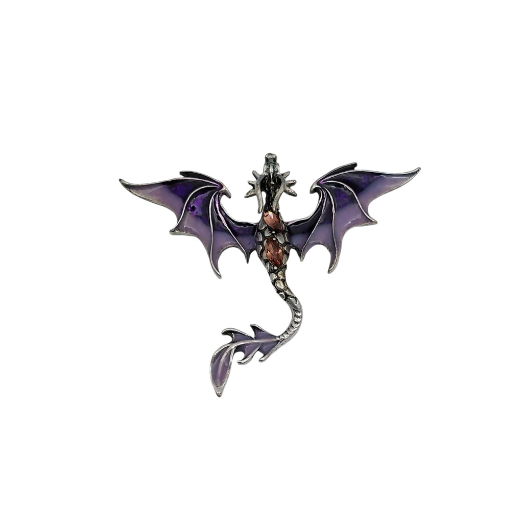 Brosche Drachen Violet