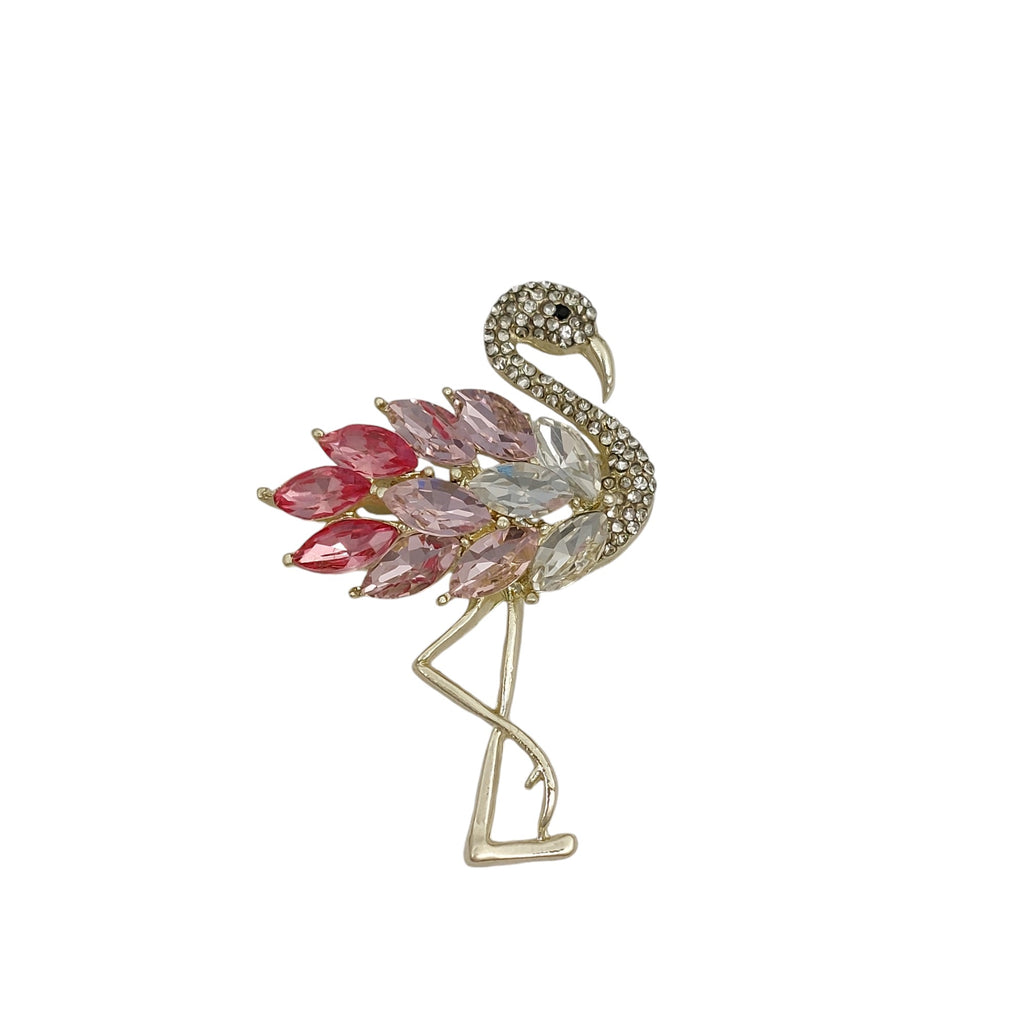Brosche Flamingo