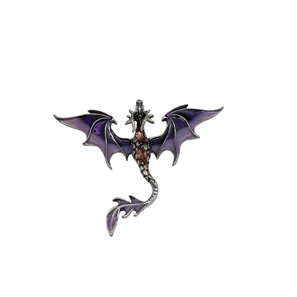 Brosche Drachen Violet