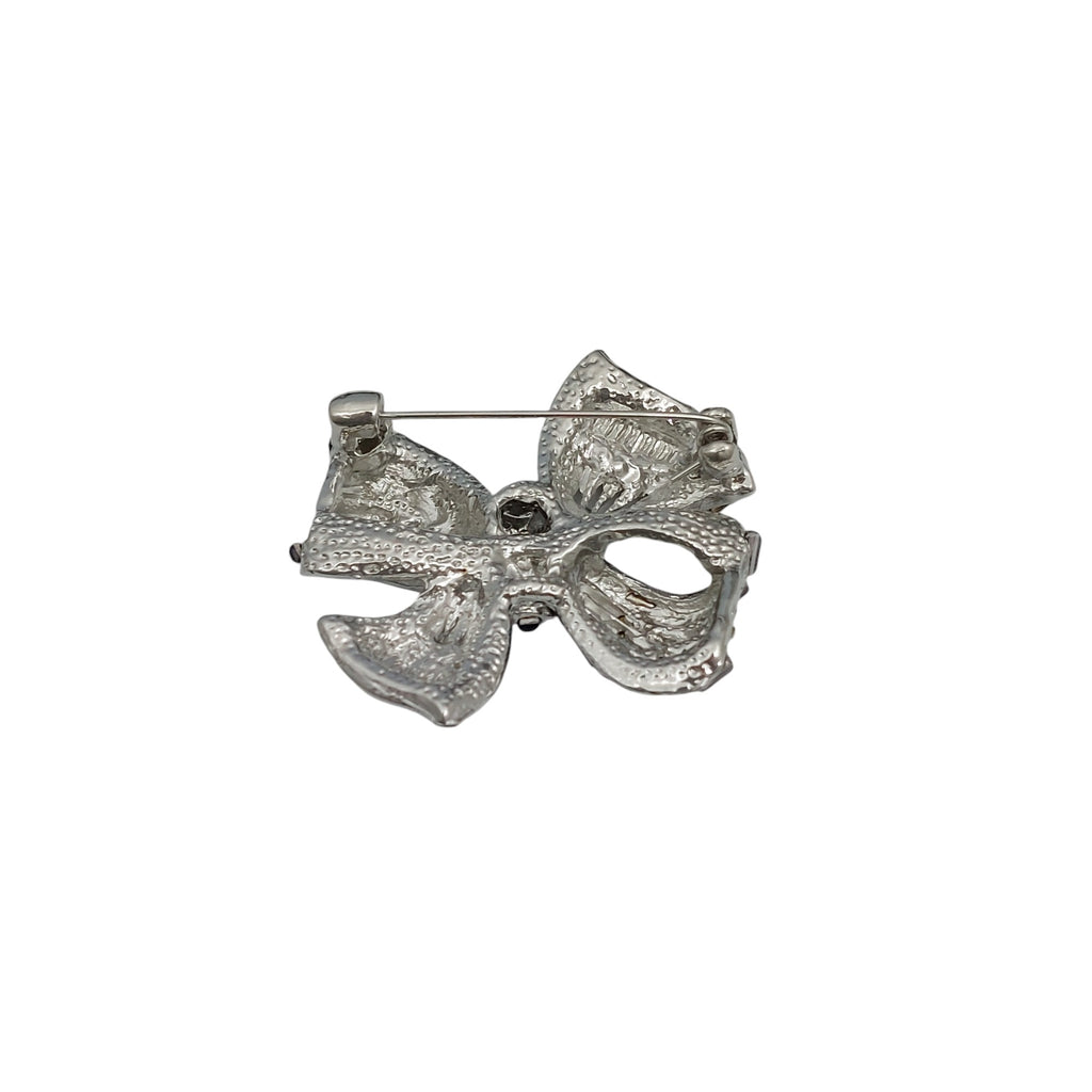 Brosche Schleife Silber