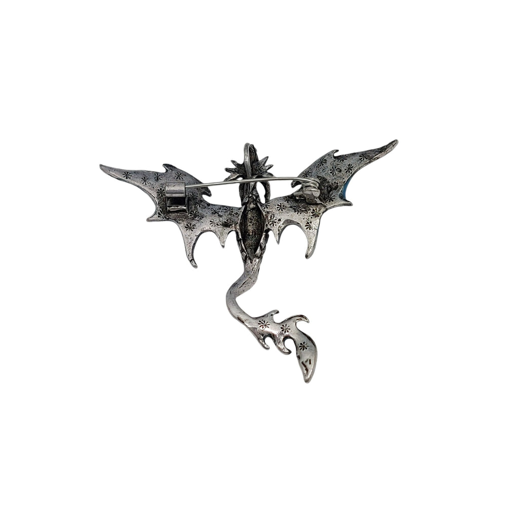 Brosche Drachen Grün