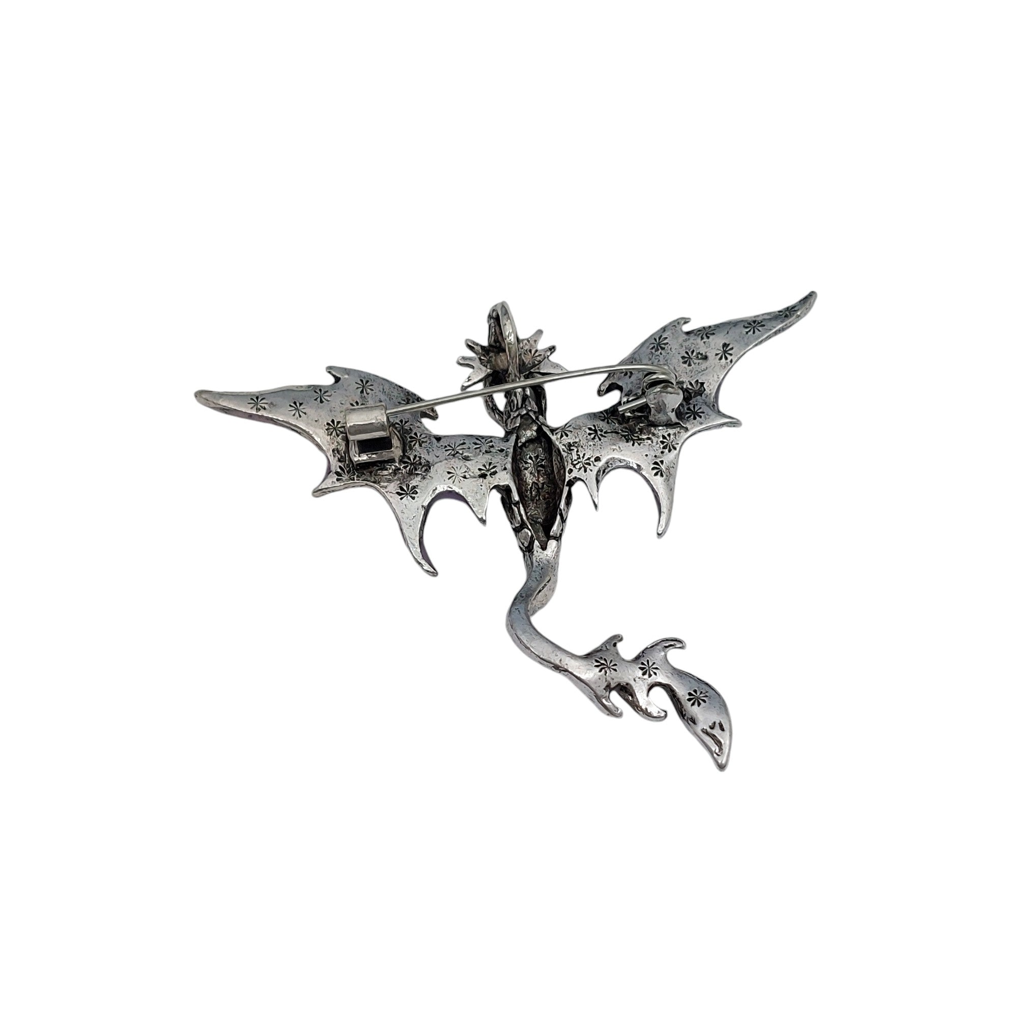 Brosche Drachen Violet