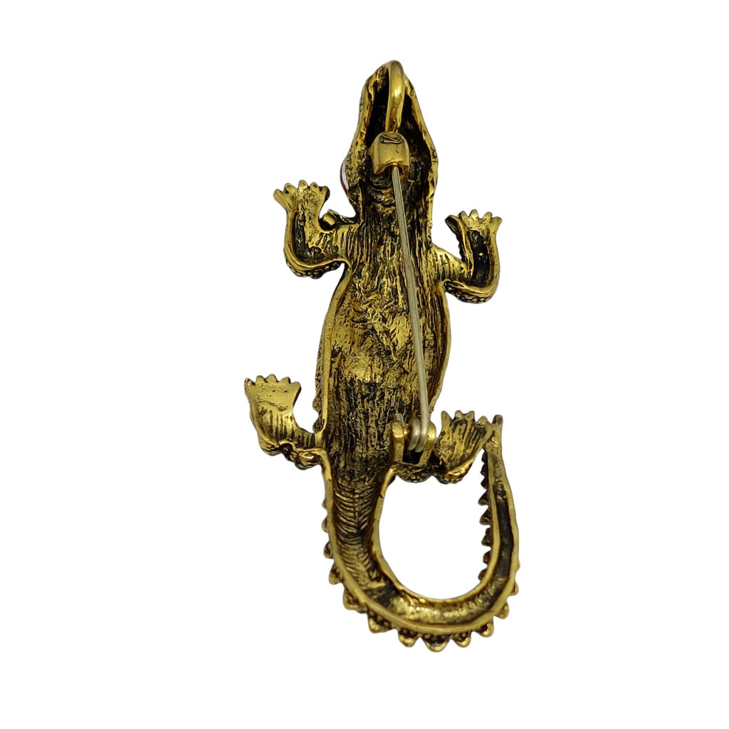 Brosche Krokodil