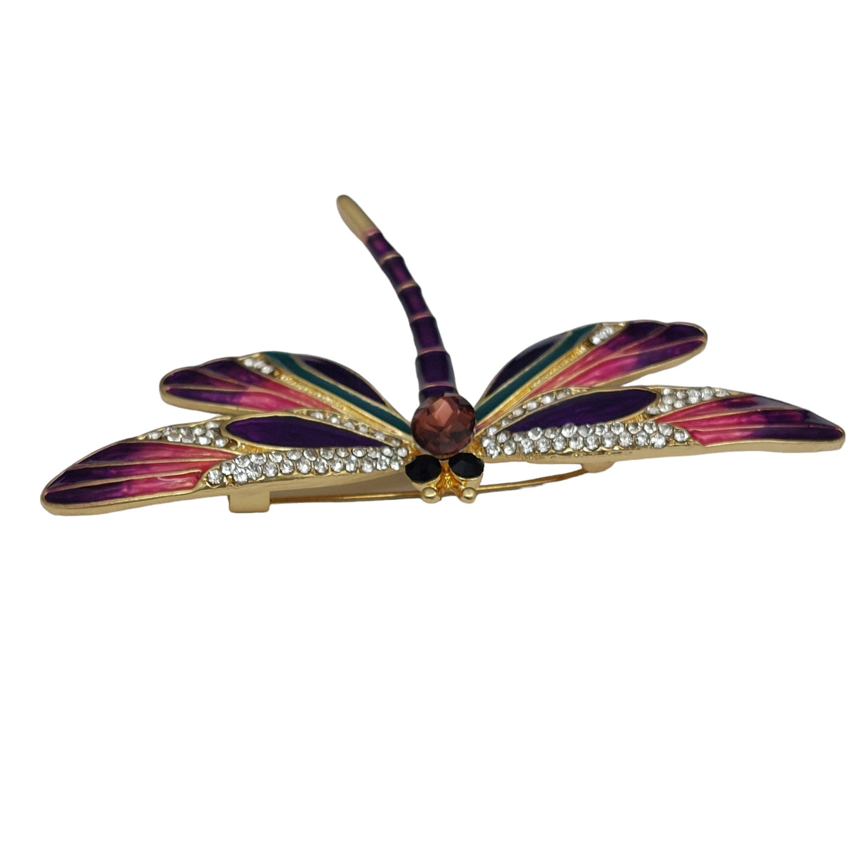 Brosche Libelle Violet