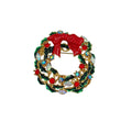 Brosche Weihnachtskranz