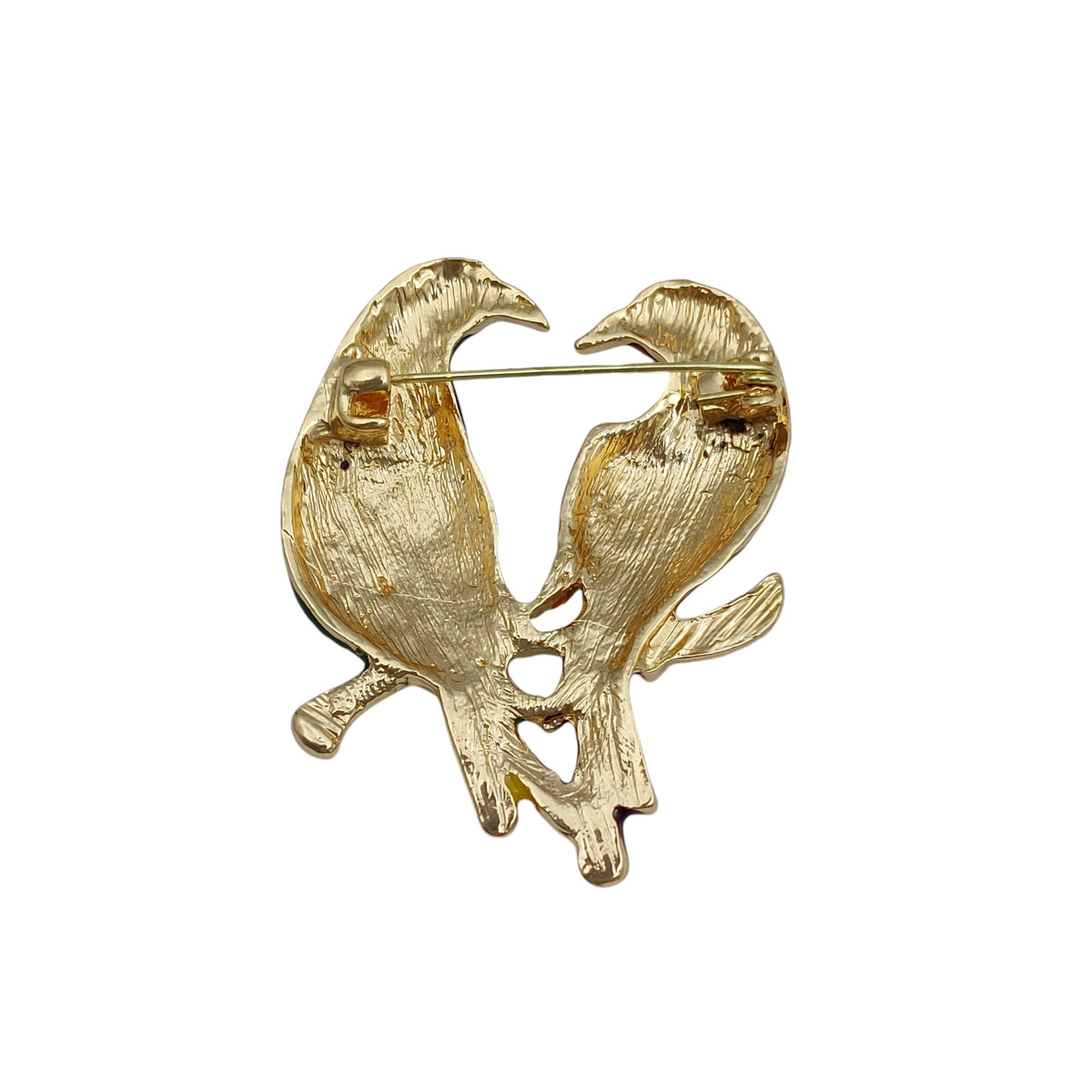 Brosche Liebende Vögel