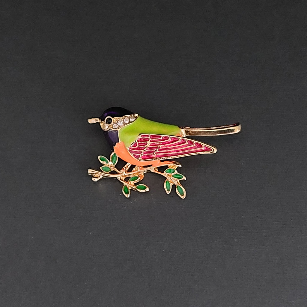 Brosche kleiner Vogel