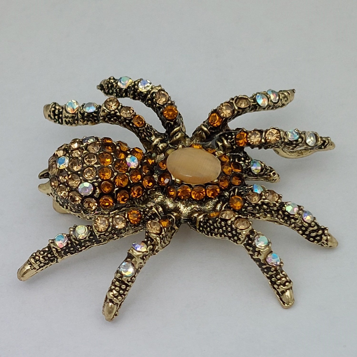 Brosche Vogelspinne Gold