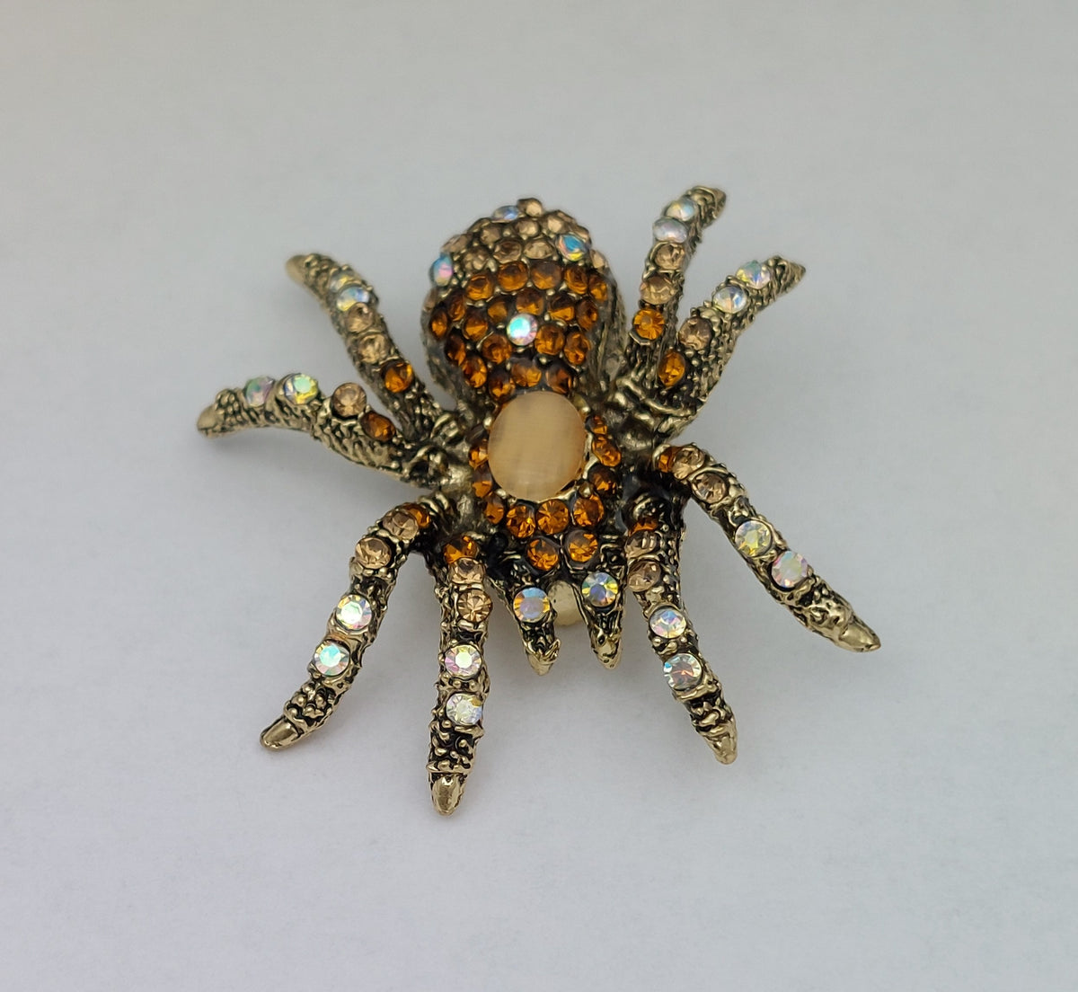 Brosche Vogelspinne Gold