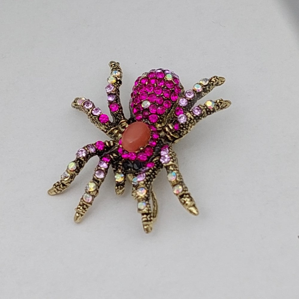 Brosche Vogelspinne Rosa