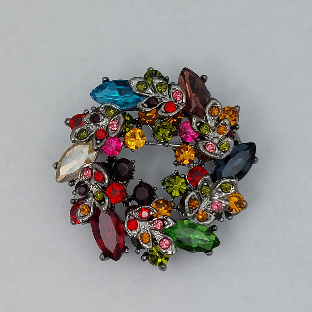 Brosche Blumenring klein