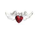 Brosche  „Love“ rot