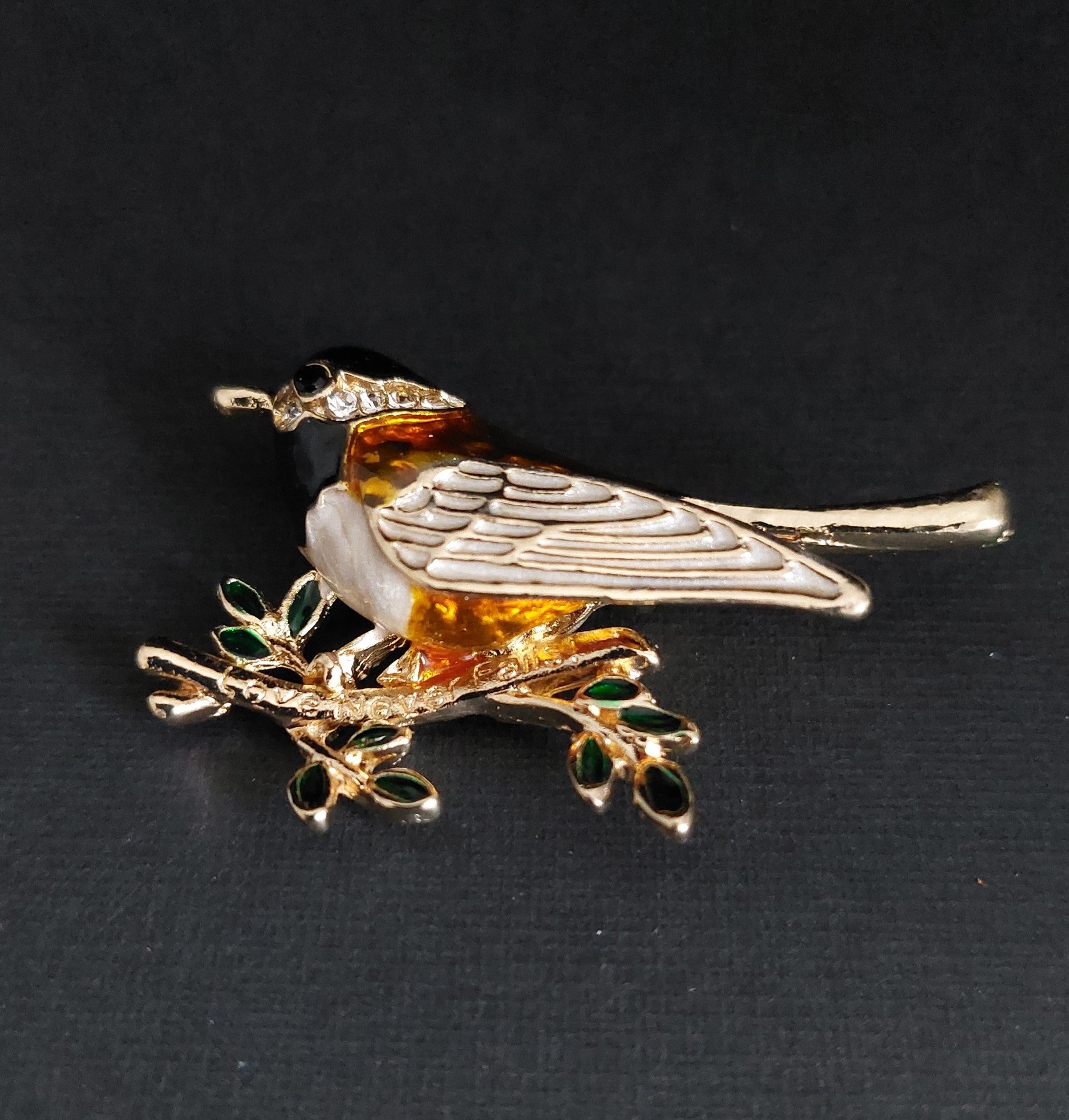 Brosche kleiner Vogel